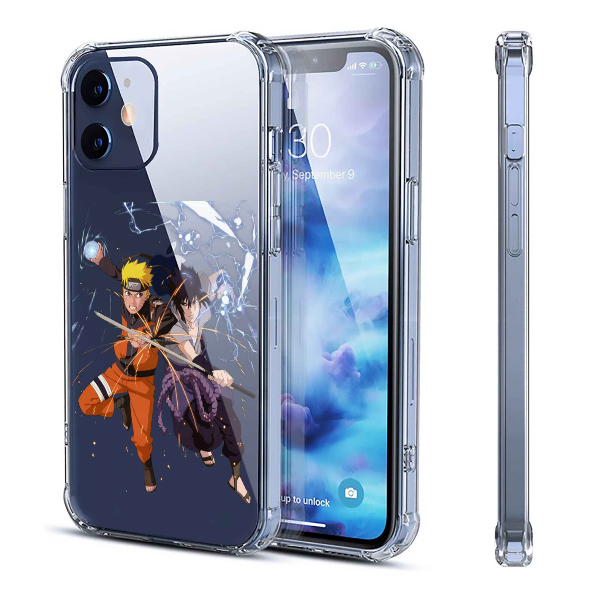 （画像用） NARUTO -ナルト- うずまき ナルト Uzumaki Naruto 【iPhone 12シリーズ対応】透明スマホケース（クリアソフトケース）